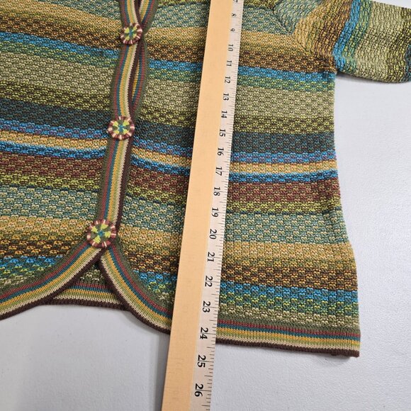 Vintage Koret Womens Cardigan Sweater Jacket Large Cottagecore Long Sleeve Multi - Picture 7 of 13